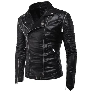 Melhor qualidade jaquetas de couro para homens zipper jacket Respirável quick dry stand collar em todas as cores, tamanhos com qualquer personalização