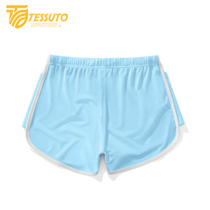 Haute qualité hommes et femmes Gym Fitness athlétique Shorts de course séchage rapide respirant maille rayé fermeture éclair poches plaine teint - Product Image 6