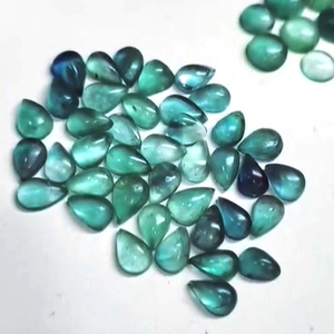 Alta calidad 633 Uds cabujón de piedras preciosas verdes de fluorita Natural 5mm 9mm pera ovalada 1080cts lote todas las ventas de IROC piedras preciosas sueltas US $72 - Product Image 6