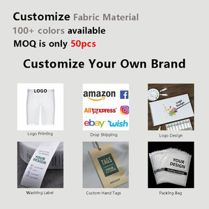 Valentine's Day Print Knitted Custom Breathable Quick Dry Anti-Bacterial <strong>Men's</strong> Boxer <strong>Briefs</strong> 3D Printed Logo Bamboo Fabric - Product Image 2