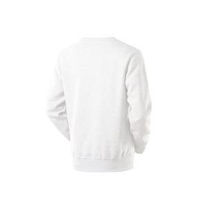 Birlag Sports Unisex <b>White</b> Crew Neck <b>Sweatshirt</b> 100% Cotton Fleece Knitted Regular Fit Casual Autumn Wear Eco-Friendly - Product Image 3