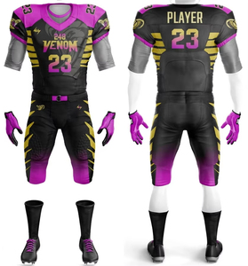 Uniforme de Fútbol Americano Personalizado 2025 para Adultos, Transpirable, de Secado Rápido, Antibacterial, con Impresión de Logotipo Personalizado - Product Image 2