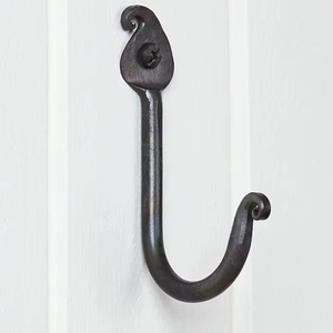 Vintage Antique Cast Iron Wall <b>Hook</b> For Hanging Everyday Items Like Jackets Keys Hats And Bags In Farmhouse Homes - Product Image 1