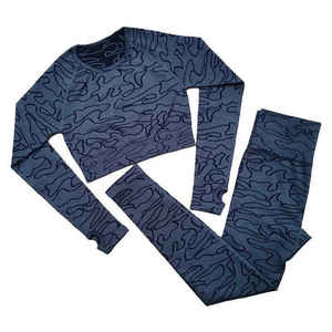 Conjunto transpirable de manga larga de alta calidad para mujer, ropa deportiva sin costuras para Fitness, ropa de Yoga, sujetador, mallas, conjuntos de Yoga para gimnasio - Product Image 6