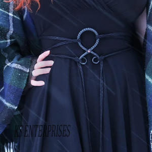 Broche en fer noir de style médiéval fait à la main unisexe Offre Spéciale en fer forgé torsadé viking accessoires de conception mariages de perles - Product Image 2