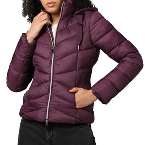 Most Selling <b>Women's</b> Plus Size <b>Waterproof</b> <b>Puffer</b> Bomber <b>Jacket</b> Breathable Casual Winter Streetwear Bubbles Design Cotton Woven - Product Image 1