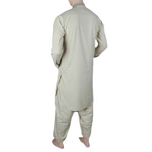 Shalwar Kameez Bordado para Hombre con Cuello de Banda - Verde Claro - Product Image 5