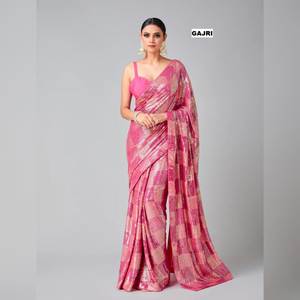 Blusa de Sari Elegante y Moderna, Estilo Étnico Tradicional, para Fiestas, Todas las Temporadas, 60 Gramos, con Bordado de Lentejuelas de 3MM y 5MM, en Oferta - Product Image 6