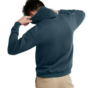 High Quality Custom 100% Cotton Streetwear Heavy Oversized <b>Thick</b> Hoodie Logo Plain Blank Hoodie <b>Men</b> Pullover basics Hoodies - Product Image 2