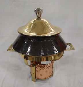 Commercial Catering Equipment Modern Gold Plated Stainless Steel Buffet Food Warmer Serving Gold Chaffing Dishes for Catering - Product Image 1