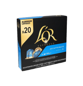 Capsules de café décaféiné L'OR Lungo Profondo 10 pièces, provenant des meilleurs grains de café, approvisionnement en vrac pour les restaurants et les services de traiteur - Product Image 1
