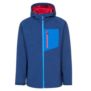 Veste polaire Softshell coupe-vent d'extérieur pour homme avec col montant coupe-vent à capuche pour la randonnée hivernale Street Wear - Product Image 3