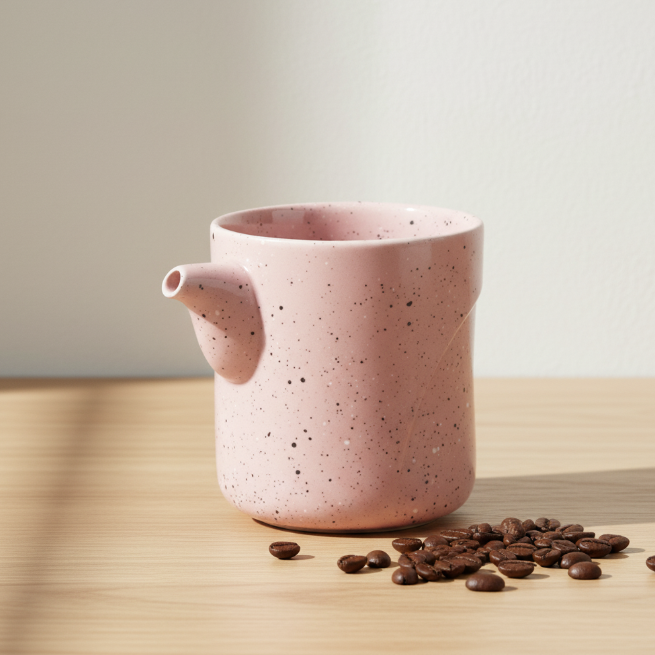 PINK SPRAY BLACK DOT