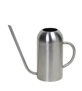 Cilindro de riego de jardín impresionante, forma redonda, hecho de acero inoxidable, mango de planta de riego de flores, lata de riego de Metal - Product Image 1