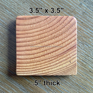 Ensemble de sous-verres en bois gravés au laser, personnalisation de la marque pour les cadeaux d'entreprise - Product Image 2