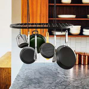 Ot-estante de almacenamiento colgante montado en la pared para ollas y sartenes, organizador de cocina, gran oferta - Product Image 3