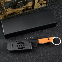 Couteau Bowie de chasse et de camping d'extérieur, lame en acier Damas de haute qualité, pointe tombante, OEM personnalisé, garantie 1 an, le plus vendu