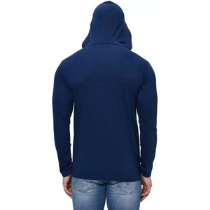 Sweat à capuche bleu marine et marron pour hommes-Vente en gros - Product Image 4