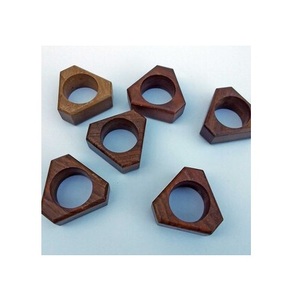 Napkin Ring natural Wood Polished Natural mango wood acacia wooden Tissue band kitchen <b>towel</b> ring circle tissue ring - Product Image 3