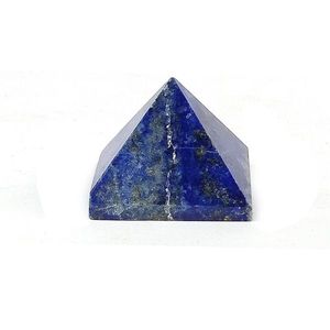 Pirámide de Lapislázuli, Cristal Natural Curativo para la Sabiduría, la Comunicación y la Claridad Mental, Decoración Reiki - Product Image 1