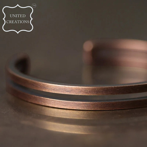 Nuevo diseño Pulsera de cobre para hombres y mujeres Brazalete magnético de moda con imanes - Product Image 4