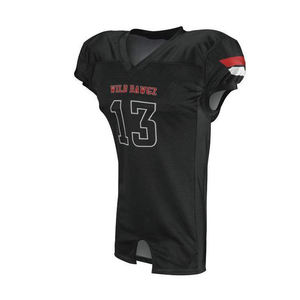 GUANTES City American Football Jersey para adultos con cuello en V Malla Cuerpo Reforzado Costura Custom Tackle Twill Números para equipos - Product Image 6