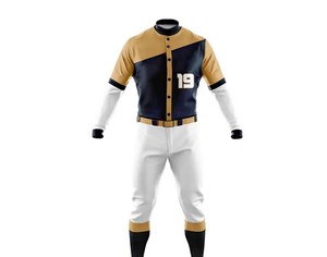 ชุดเบสบอลยอดนิยมสำหรับผู้ชาย รับทำโลโก้/สีตามสั่ง ระบายอากาศได้ดี วัสดุคุณภาพดีที่สุด ราคาขายส่ง เสื้อผ้ากีฬา - Product Image 1