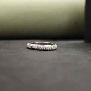 Bague éternelle en argent sterling 925, acier inoxydable, diamant, micro-pavé, coupe, mariage, anniversaire, bijoux fins pour toutes les occasions - Product Image 2