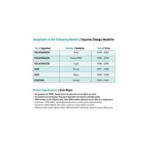 Clip de elevación de ventana de puerta delantera para Volkswagen, Audi, Seat-Juego derecho-izquierdo - Product Image 4