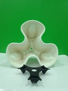 TriangleTower Flower Pot <b>Plant</b> Home Decoration Stackable Triangular Plastic Floor Modern Balcony, Garden Used with Flower/green - Product Image 6