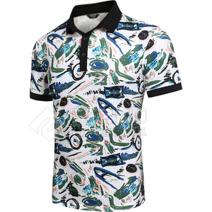 Polos de hombre de manga corta hechos en poliéster y algodón 100% al por mayor, camisetas de polo de golf lisas - Product Image 2