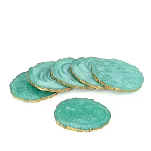 ที่รองแก้วทำจากเรซินสำหรับบ้านแนวชายหาดเป็นมิตรกับสิ่งแวดล้อมรูปแบบการตกแต่งบ้านโดยงานฝีมือช่างฝีมือ - Product Image 5