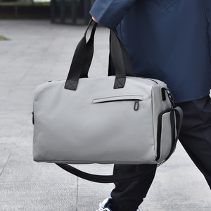 Bolsa de lona de viaje con logotipo personalizado de gran capacidad con correa para el hombro, equipo deportivo para gimnasio, bolsas deportivas, bolsa de equipaje de entrega - Product Image 4