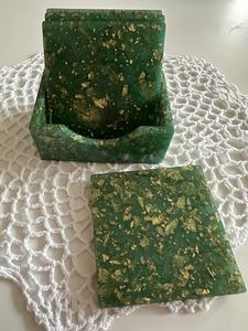 Home Use Bar Home Creative <b>Epoxy</b> Resin And Wooden Coaster Acacia Custom Wood Resin Coaster - Product Image 5