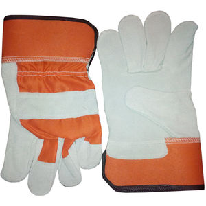 Guantes DE TRABAJO canadienses de doble palma de cuero de vaca de la mejor calidad - Product Image 1