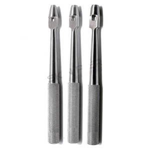 Nouveauté 2024 : Poinçon manuel en acier pour implants dentaires, usage hospitalier, design droit et incurvé par SurgiRight Instrument - Product Image 1