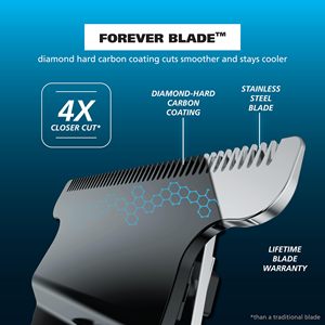Tondeuse à barbe professionnelle sans fil rechargeable pour hommes, fabriquée aux États-Unis avec poignée antidérapante, charge USB, lame en acier inoxydable, prise américaine - Product Image 6
