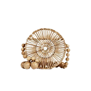 Bolso Redondo con Asa de Mimbre de Bambú, Ecológico para Mujer, Diseños Personalizados Artesanales, Fabricante de Vietnam - Product Image 2