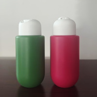 Impression de logo personnalisé, flacon de lotion rechargeable en HDPE de 90 ml avec bouchon à clapet pour gel douche, shampoing