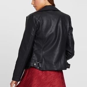 Chaqueta de Cuero Acolchada de Piel de Oveja Original para Mujer - Acabado Minimalista y Atrevido, Impermeable, Moda de Invierno, Diseño de Personaje de Halloween - Product Image 4