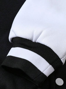 Chaqueta universitaria personalizada de chenilla con parches para hombre, con hombros caídos y letras, sin Sudadera con capucha, chaqueta personalizada para hombre - Product Image 2