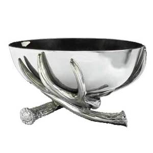 Bol à fruits de vaisselle de haute qualité à vendre bol à collation en métal avec support coulé bol de service décoratif de couleur blanche moderne - Product Image 4