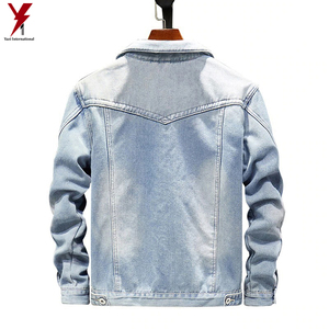 Veste en jean longue et extensible sur mesure pour hommes veste en jean pour hommes veste en denim d'hiver en coton pour hommes de grande taille - Product Image 6