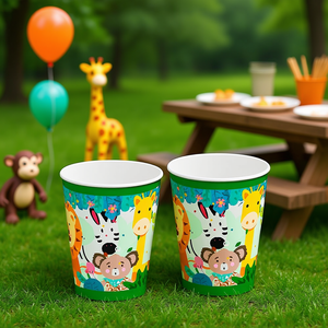 Vaso Animal Selva 270cc Vaisselle de fête 12 pièces par sac - Product Image 3