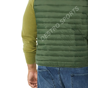 Veste d'hiver sans manches en duvet pour hommes, vêtements Streetwear personnalisés de meilleure qualité, gilets gonflés pour l'extérieur, entretenus par les OEM - Product Image 5