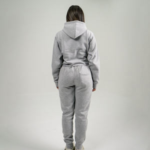 ชุดวอร์มสั้นสไตล์ครอปสำหรับผู้หญิง2025ผ้าคอตตอนเฟรนช์เทอร์รี่แบบสั่งทำสไตล์ลำลองฤดูหนาวสไตล์เรียบง่าย - Product Image 6