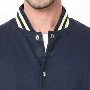 เสื้อแจ็คเก็ตเลตเตอร์แมน คอตั้ง ปักโลโก้ตามสั่ง ผ้าฝ้าย 100% ระบายอากาศได้ดี เป็นมิตรกับสิ่งแวดล้อม ทนทาน เหมาะสำหรับสโมสร ทีม กิจกรรมกีฬา ฤดูหนาว - Product Image 6