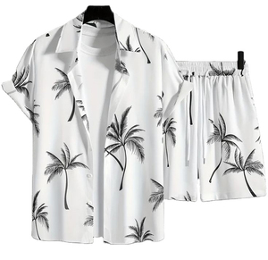 Unisex Custom 2-Piece Summer Short Sets Cotton Plain Jersey T-<b>Shirt</b> Bulk Sweatsuit Cotton and Breathable Casual Style for <b>Men</b> - Product Image 4