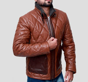 Chaqueta de cuero de burbuja de calidad superior para hombre, tamaños personalizados, diferentes colores, bajo precio, tela de lona, logotipo frontal, mejor venta - Product Image 2