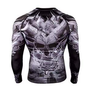 เสื้อยืดแขนยาวคอกลมทรงสลิมฟิตแห้งเร็วสำหรับผู้ชาย ยี่ห้อ INDEX APPAREL ผ้าโพลีเอสเตอร์ถักลายพิมพ์รูปมังกร - Product Image 6
